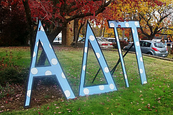 Alpha Delta Pi Lawn Letters