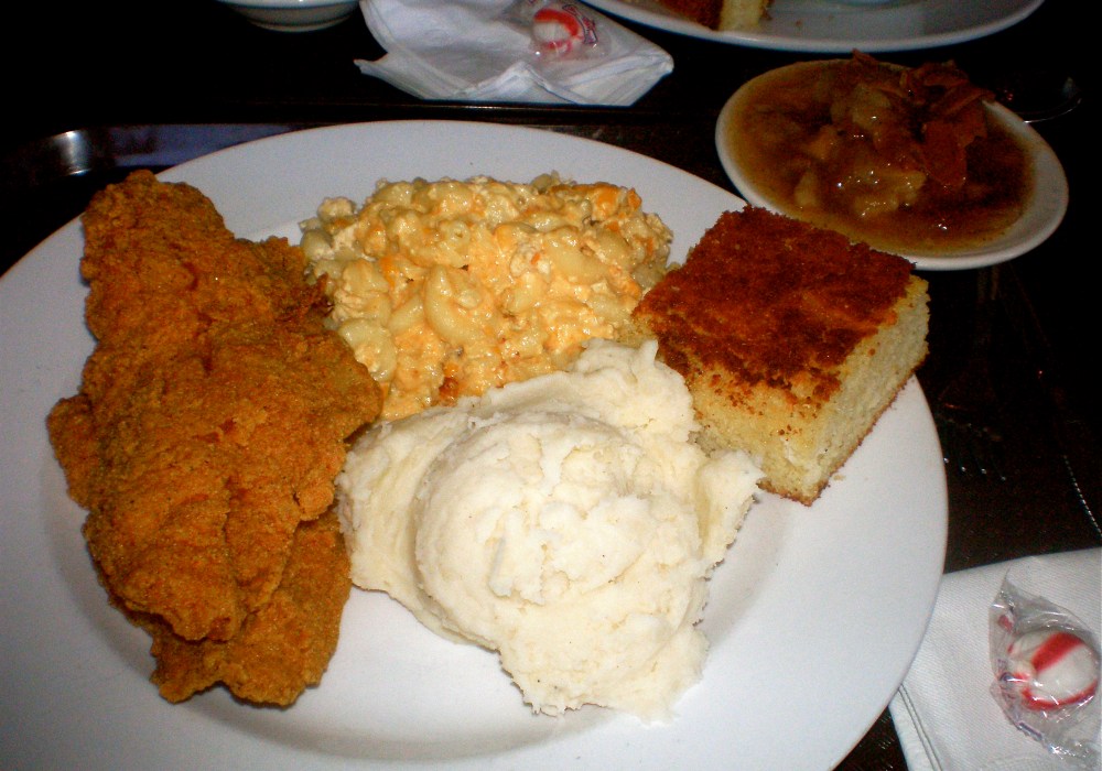 Plate of food from Sweetie Pie's